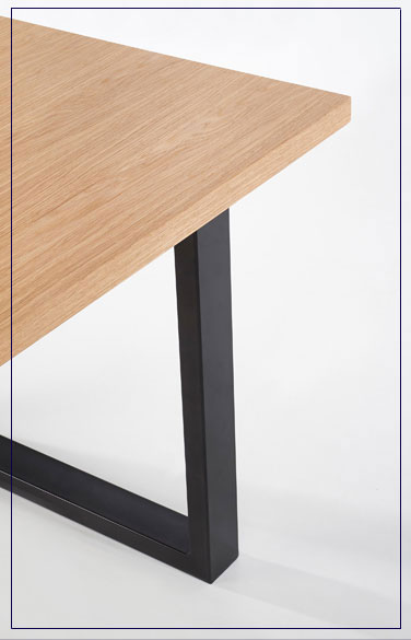 Produkt Rozkładany stół w stylu loft do salonu Lopez 2X 120 XL - dąb