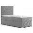 Zdjęcie produktu Pojedyncze łóżko boxspring Elise 80x200 - 58 kolorów.