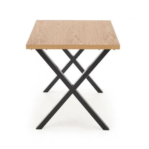Szczegółowe zdjęcie nr 5 produktu Designerski stół do salonu Karix 3X 120 - dąb