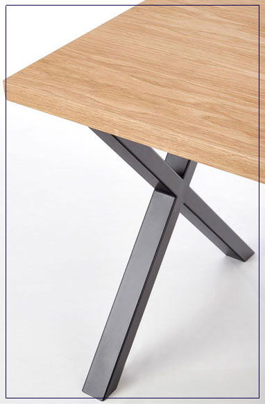 Produkt Industrialny stół salonowy Lopez 3X 140 - dąb - zdjęcie numer 2