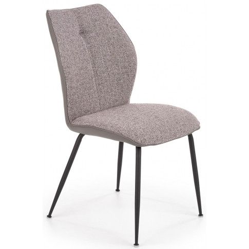 Zdjęcie produktu Nowoczesne krzesło tapicerowane Perry - popielate.