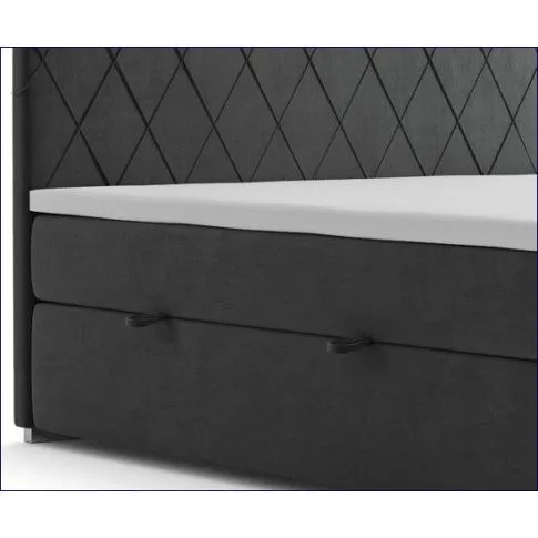 Zdjęcie podwójne pikowane łóżko boxspring Elise 120x200 | Edinos.pl