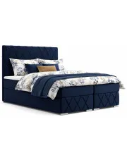 Podwójne łóżko boxspring Ahus 140x200 - 40 kolorów w sklepie Edinos.pl