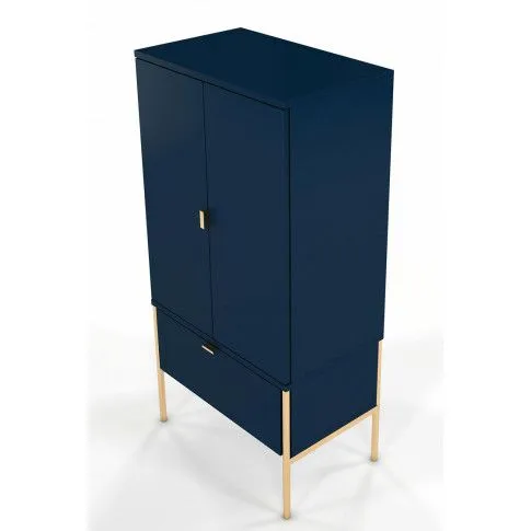 Zdjęcie wysoka granatowa komoda glamour Perilla 4X | Edinos.pl