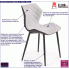 Fotografia Pikowane krzesło Alaska - popielate z kategorii Krzesła tapicerowane