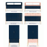 Szczegółowe zdjęcie nr 7 produktu Wysoka komoda na metalowych nóżkach w stylu glamour Perilla 4X - Granat-Róż