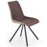 Zdjęcie produktu Pikowane krzesło Malta - brązowe.