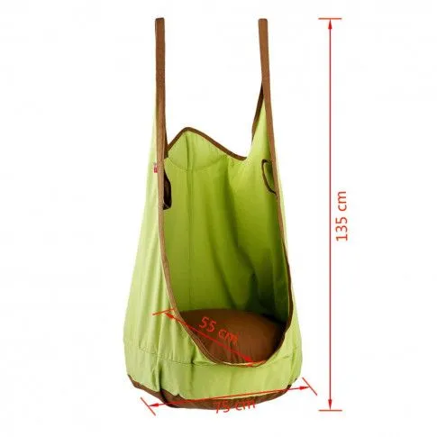 Zdjęcie aXI Huśtawka ogrodowa, Melos, zielono-brązowa, A900.002.00 | Edinos.pl