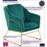 Fotografia Fotel wypoczynkowy Foster 5X - zielony z kategorii Fotele