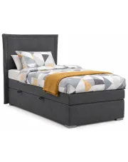 Jednoosobowe łóżko boxspring Anders 90x200 - 32 kolory w sklepie Edinos.pl