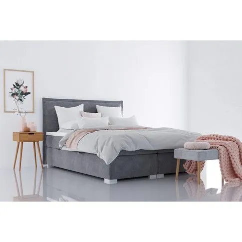 Szczegółowe zdjęcie nr 5 produktu Łóżko boxspring Anders 140x200 - 32 kolory
