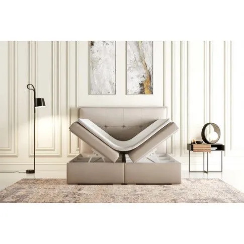 Szczegółowe zdjęcie nr 4 produktu Łóżko boxspring Kawor 140x200 - 32 kolory