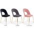 Szczegółowe zdjęcie nr 4 produktu Tapicerowane krzesło w stylu glamour Pari - czarne