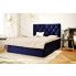 Szczegółowe zdjęcie nr 5 produktu Pojedyncze łóżko kontynentalne z pikowanym zagłówkiem Rina 80x200 - 58 kolorów