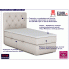 Fotografia Pojedyncze łóżko kontynentalne z pikowanym zagłówkiem Rina 80x200 - 58 kolorów z kategorii Łóżka kontynentalne