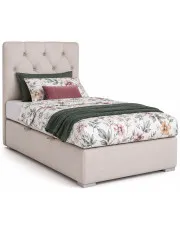 Pojedyncze łóżko jednoosobowe boxspring Soner 90x200 - 32 kolory w sklepie Edinos.pl