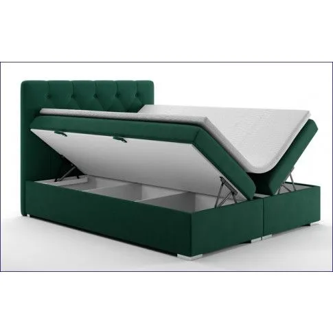 Zdjęcie podwójne pikowane łóżko boxspring Rina | Edinos.pl