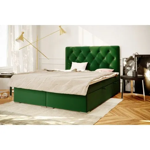 Szczegółowe zdjęcie nr 5 produktu Pikowane łóżko hotelowe Rina 120x200 - 40 kolorów