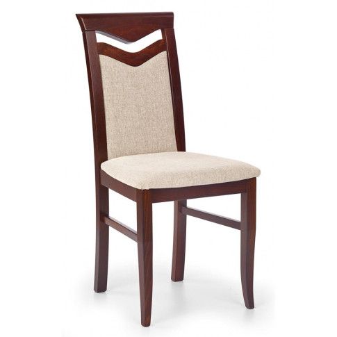 Zdjęcie produktu Drewniane krzesło kuchenne Eric - ciemny orzech.