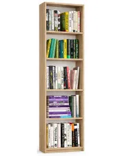 Regał na książki dąb sonoma - Fawios 2X w sklepie Edinos.pl