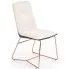 Zdjęcie produktu Kremowe nowoczesne krzesło tapicerowane - Kaspo.