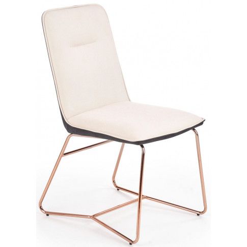 Zdjęcie produktu Nowoczesne krzesło Malibu - kremowy + popielaty.
