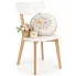 Zdjęcie produktu Białe drewniane krzesło skandynawskie - Karmeza.