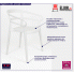 Fotografia Minimalistyczne krzesło Lesti - białe z kategorii Krzesła wg koloru/stylu