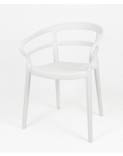 Minimalistyczne krzesło Lesti - białe w sklepie Edinos.pl