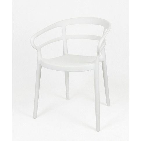 Zdjęcie produktu Minimalistyczne krzesło Lesti - białe.