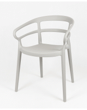 Minimalistyczne krzesło Lesti - jasnoszare w sklepie Edinos.pl