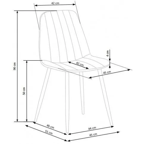 Szczegółowe zdjęcie nr 11 produktu Tapicerowane krzesło Kyzo - beżowe