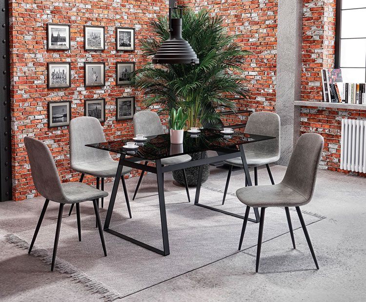 Produkt Loftowy szklany stół Aliya - czarny