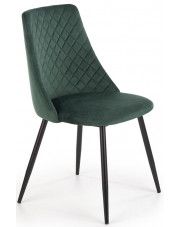 Tapicerowane krzesło Tokio - ciemny zielony w sklepie Edinos.pl