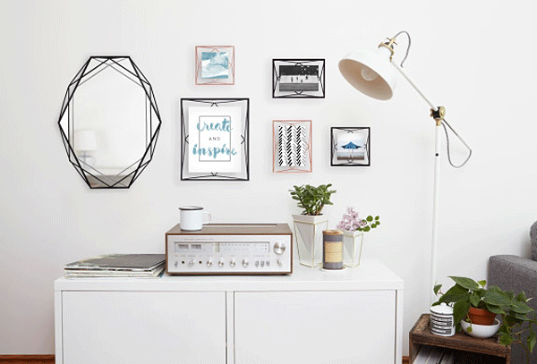 Pomysłowe lustro Mifrob - czarne