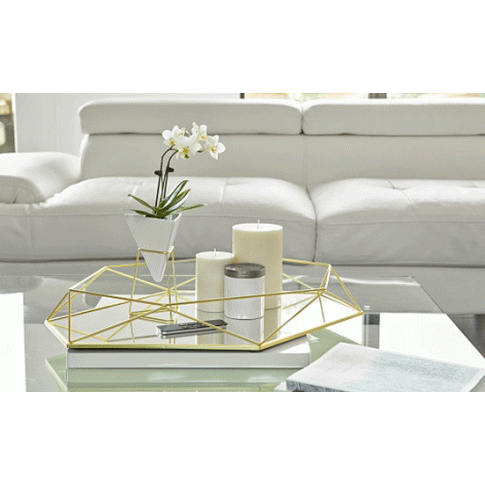 Szczegółowe zdjęcie nr 4 produktu Vintage lustro Mifrob - złote