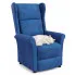Granatowy rozkładany fotel uszak Nika 2X