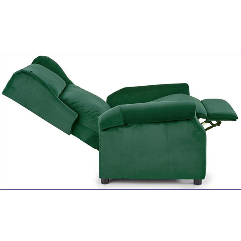 Zielony rozkładany fotel wypoczynkowy Alden 2X