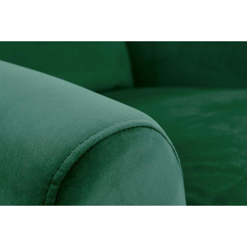 Zielony welwetowy fotel Alden 2X