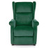 Zielony welwetowy fotel rozkładany Alden 2X