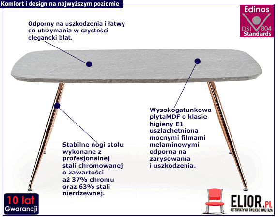 Tapicerowane krzesło Malika popiel