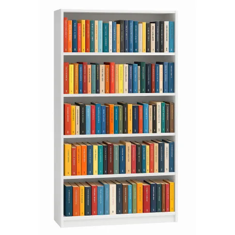 Szczegółowe zdjęcie nr 4 produktu Biały duży regał z półkami - Fawios 4X