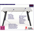 Fotografia Stół minimalistyczny Hover 3X - popiel z kategorii Stoły laminowane i MDF