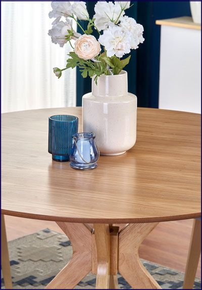 Produkt Okrągły stół minimalistyczny Shiva - dąb