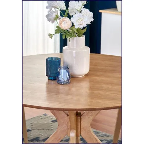 Zdjęcie okrągły stół minimalistyczny Froser dąb | Edinos.pl