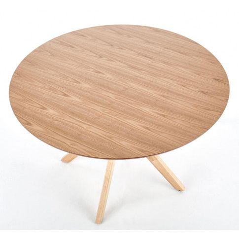 Szczegółowe zdjęcie nr 6 produktu Okrągły stół minimalistyczny Shiva - dąb
