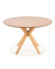 Okrągły stół minimalistyczny Shiva - dąb w sklepie Edinos.pl