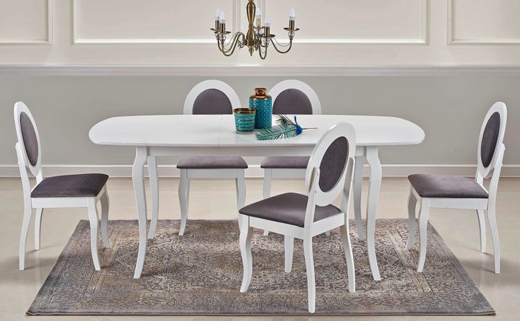 Produkt Rozkładany elegancki stół Rikero - biały - zdjęcie numer 3