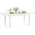 Zdjęcie produktu Minimalistyczny biały rozkładany stół - Saofo 2X.