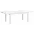 Szczegółowe zdjęcie nr 4 produktu Minimalistyczny biały rozkładany stół - Saofo 2X